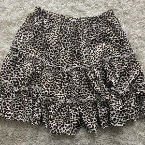 cheetah print mini skirt